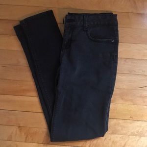 High Waisted Charcoal Black Jeans